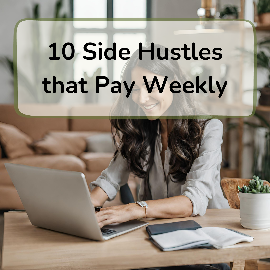 side hustles that pay weekly